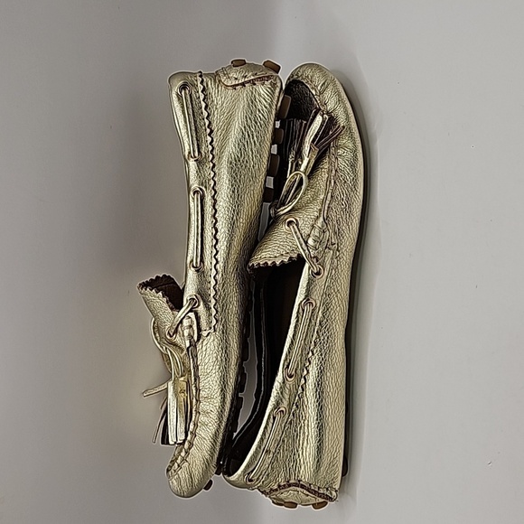 Coach Nadia gold loafers size 6.5 - Picture 5 of 7